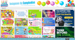 Desktop Screenshot of imagenesdecumpleanos.info