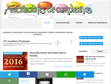 Tablet Screenshot of imagenesdecumpleanos.com